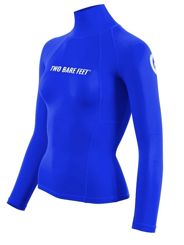 Two Bare Feet Unisex Long Sleeve Rash Vest (Blue) 2 Two Bare Feet Unisex Long Sleeve Rash Vest (Blue) - Image 2