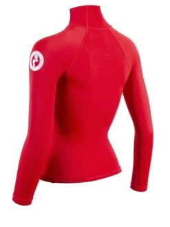 Two Bare Feet Unisex Long Sleeve Rash Vest (Red) 11 Two Bare Feet Unisex Long Sleeve Rash Vest (Red) -Ocean Glide Ready womens long sleeve red 4