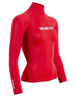 Two Bare Feet Unisex Long Sleeve Rash Vest (Red) 15 Two Bare Feet Unisex Long Sleeve Rash Vest (Red) -Ocean Glide Ready womens long sleeve red 8