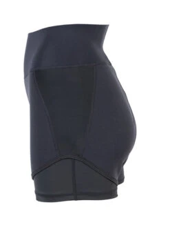 Two Bare Feet Womens Vista 2.5mm Neoprene Wetsuit Overlaid Hotpants (Black) -Ocean Glide Ready womens overlaid neoprene hotpants black 3