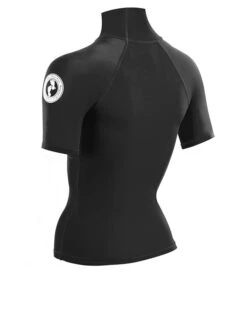 Two Bare Feet Unisex Short Sleeve Rash Vest (Black) -Ocean Glide Ready womens short sleeve black 4