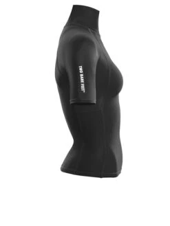 Two Bare Feet Unisex Short Sleeve Rash Vest (Black) -Ocean Glide Ready womens short sleeve black 7