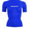 Two Bare Feet Unisex Short Sleeve Rash Vest (Blue)