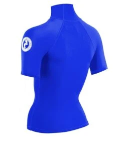 Two Bare Feet Unisex Short Sleeve Rash Vest (Blue) -Ocean Glide Ready womens short sleeve blue 4