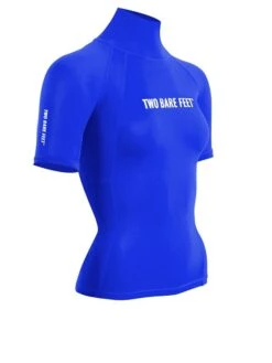 Two Bare Feet Unisex Short Sleeve Rash Vest (Blue) -Ocean Glide Ready womens short sleeve blue 8
