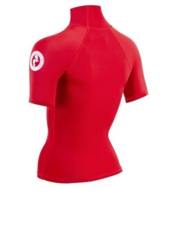 Two Bare Feet Unisex Short Sleeve Rash Vest (Red) 11 Two Bare Feet Unisex Short Sleeve Rash Vest (Red) -Ocean Glide Ready womens short sleeve red 4 1