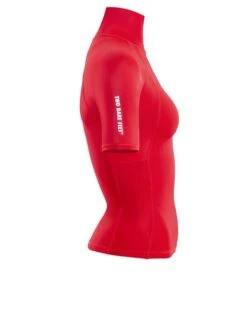 Two Bare Feet Unisex Short Sleeve Rash Vest (Red) 14 Two Bare Feet Unisex Short Sleeve Rash Vest (Red) -Ocean Glide Ready womens short sleeve red 7 1