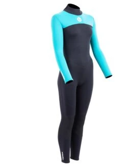Two Bare Feet Thunderclap 2.5mm Womens Wetsuit (Aqua) -Ocean Glide Ready womens thunderclap full wetsuit aqua 8