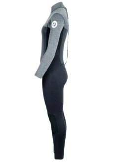 Two Bare Feet Thunderclap Pro 5/4mm Womens Winter Wetsuit (Black/Delta Grey) -Ocean Glide Ready womens thunderclap pro delta grey 3