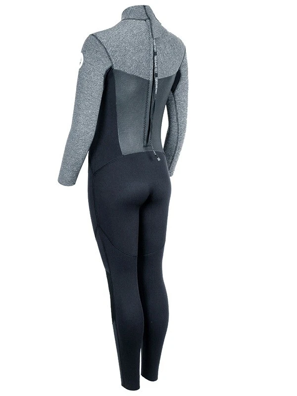 Two Bare Feet Thunderclap Pro 4/3mm Womens Winter Wetsuit (Black/Delta Grey) 4 Two Bare Feet Thunderclap Pro 4/3mm Womens Winter Wetsuit (Black/Delta Grey) - Image 4