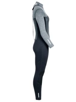 Two Bare Feet Thunderclap Pro 5/4mm Womens Winter Wetsuit (Black/Delta Grey) -Ocean Glide Ready womens thunderclap pro delta grey 7