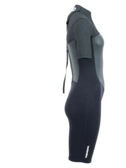 Two Bare Feet Thunderclap Pro 3/2mm Womens Shorty Wetsuit (Black/Dark Grey) -Ocean Glide Ready womens thunderclap pro shorty dark 7