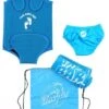 Premier Baby Swim Kit - Wrap + Swim Nappy + Towel + Bag (Aqua)