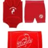Deluxe Baby Swim Kit - Wrap + Nappy Shorts + Towel (Red)